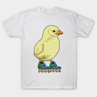 Chick as Inline skater with Inline skates T-Shirt